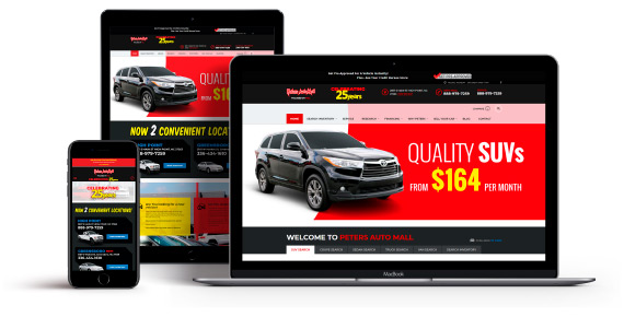 Peters Auto Mall Responsive Website Design