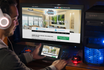 Desktop and Mobile View of Data and Sound Website